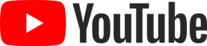 Youtube Logo auf transparentem Hintergrund
